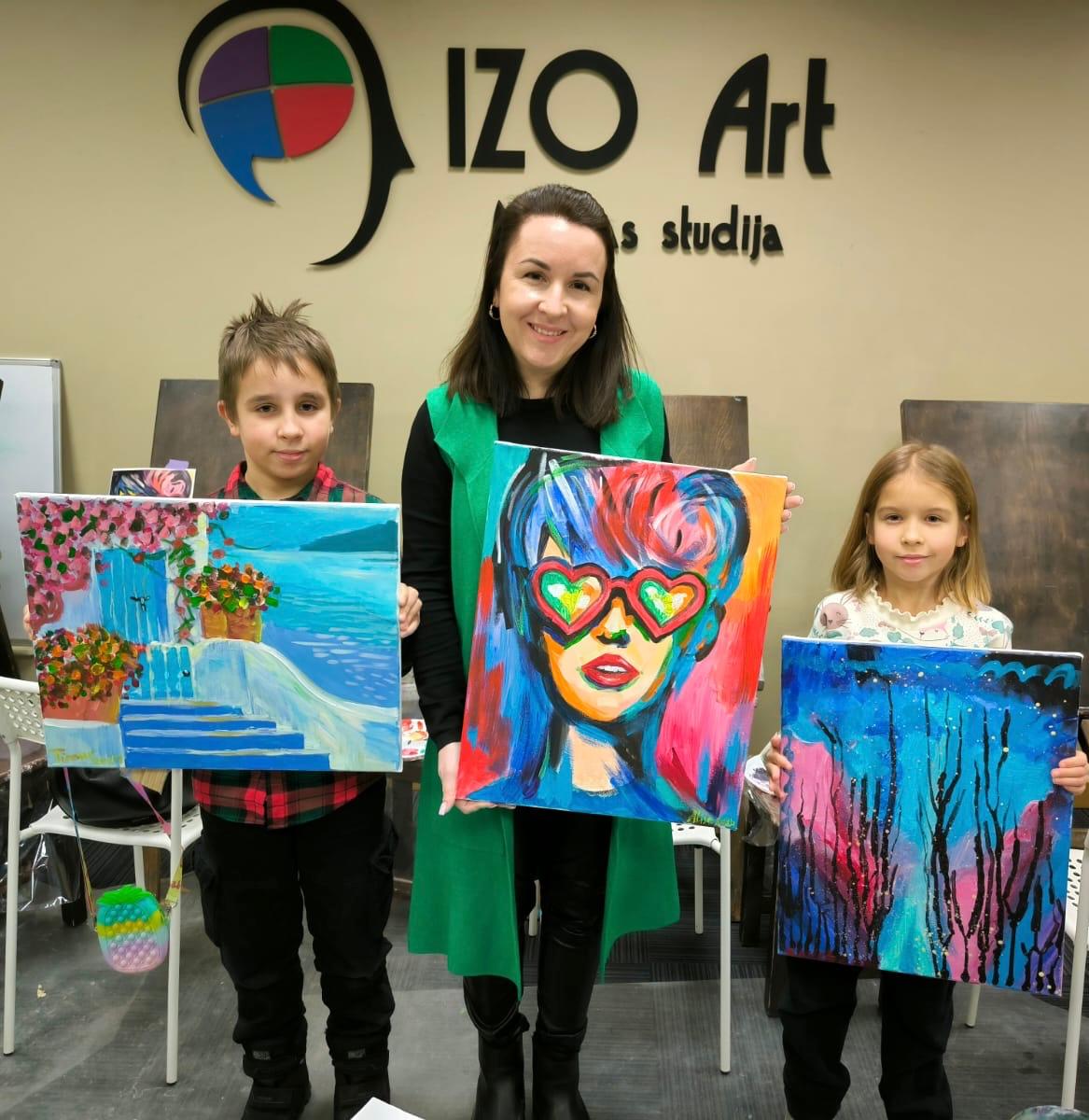 Eļļas/akrila glezniecības meistarklase. Pašu rokām radīta glezna 3 stundu laikā.