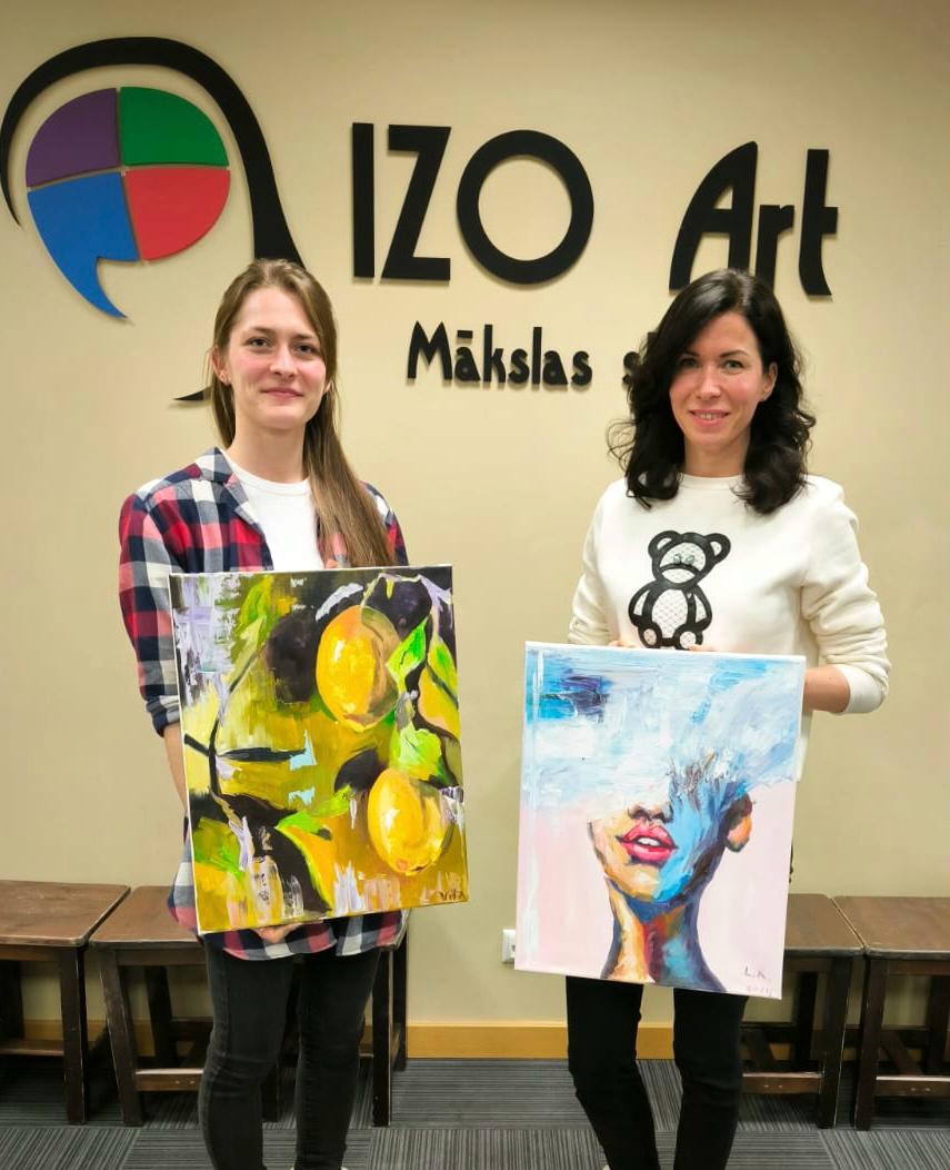 šZiemassvÄtku atlaides lÄ«dz 05.01.2026 23:59.: Meistarklases glezniecÄ«bÄ āGlezna 3 stundÄsā (eļļa/akrils)