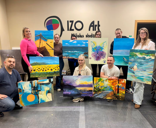 10 gadi iedvesmas! Eļļas/akrila glezniecības meistarklase