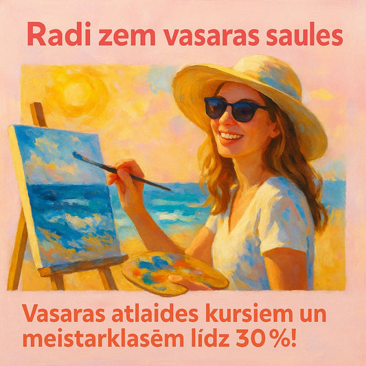 Radi zem vasaras saules: Zīmēšanas un gleznošanas kursi ar Nastasju Araju.