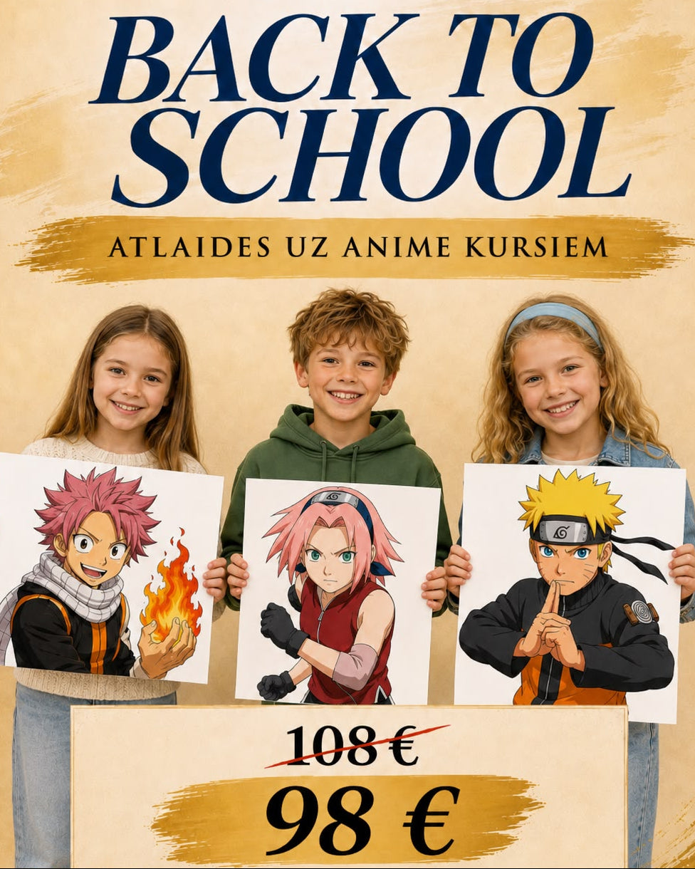 Акция "Back to school"!  Аниме курс для детей (7-12 лет) 13.09.2026 по 01.11.2026