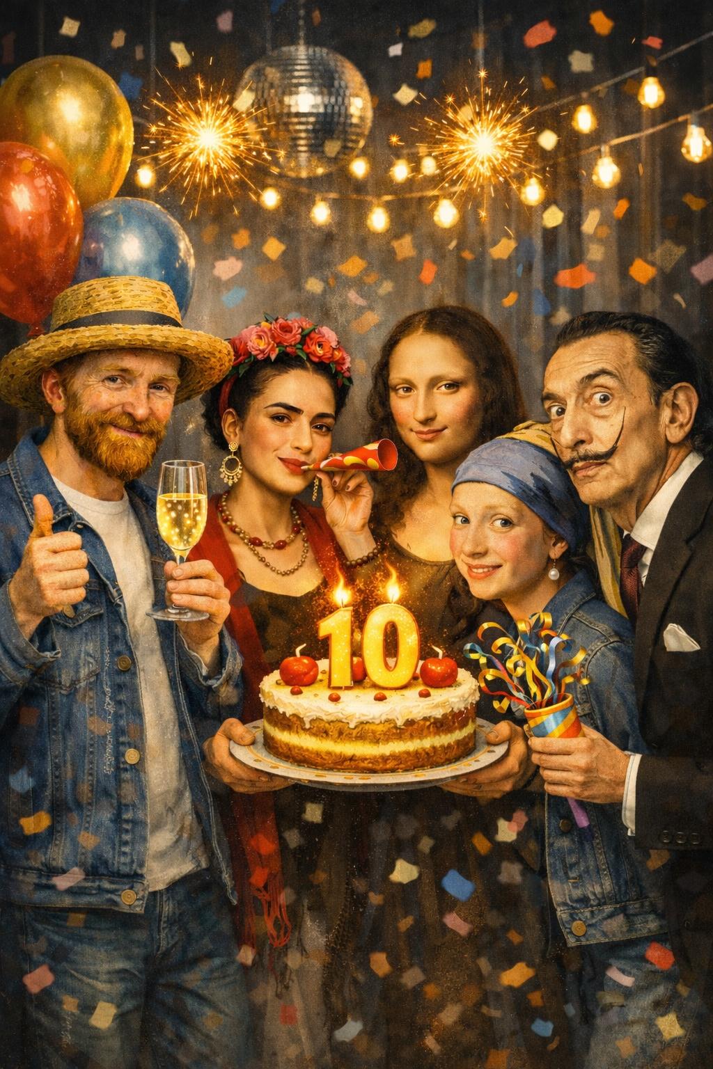 10 gadi iedvesmas! Akvareļu glezniecības kurss pieaugušajiem.