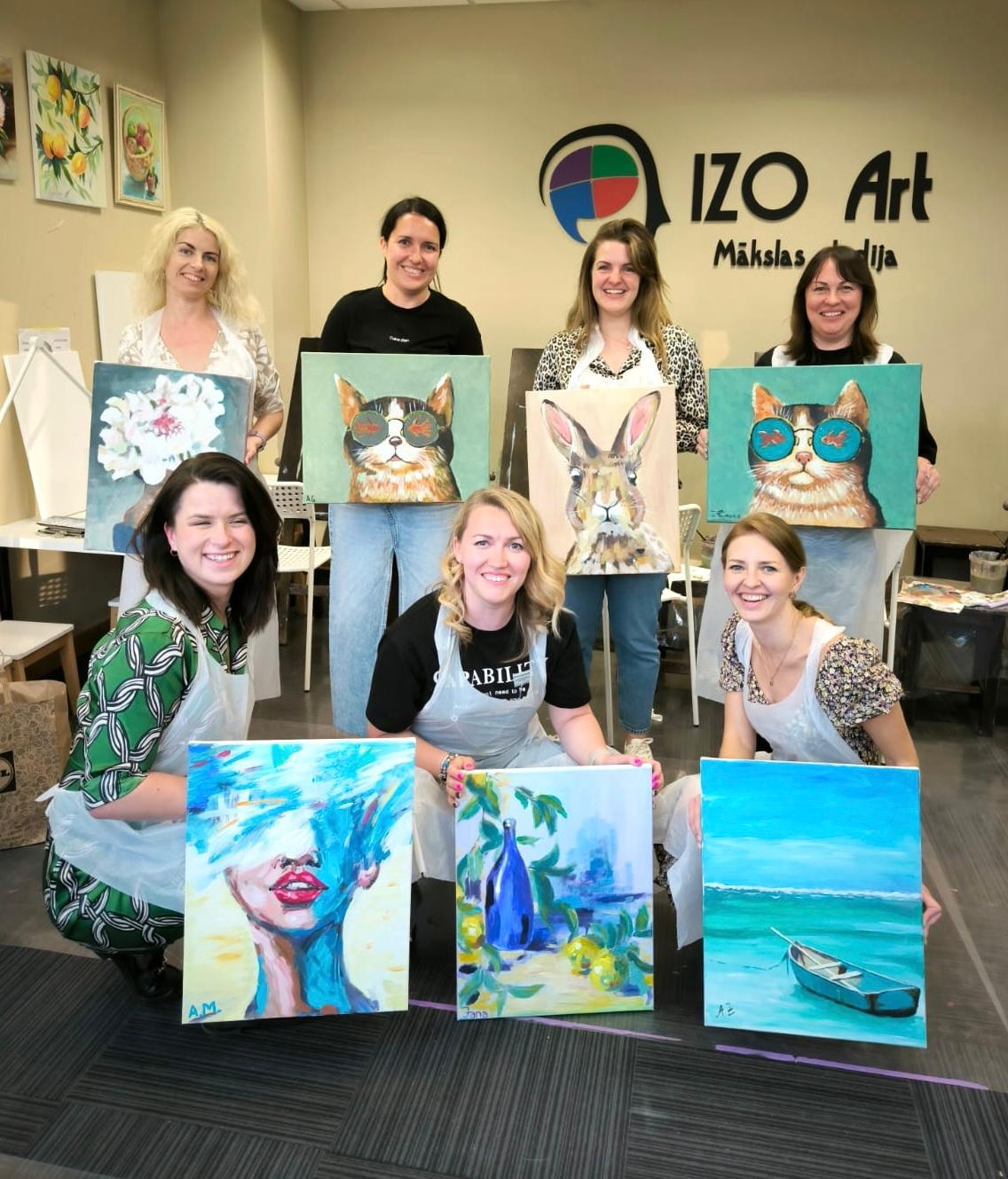 Corporate painting events for companies: unique and inspiring events for any holiday